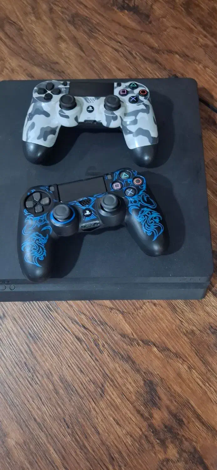 PS4 دو دسته به همراه بازی|کنسول، بازی ویدئویی و آنلاین|اهواز, کوی جواهری|دیوار