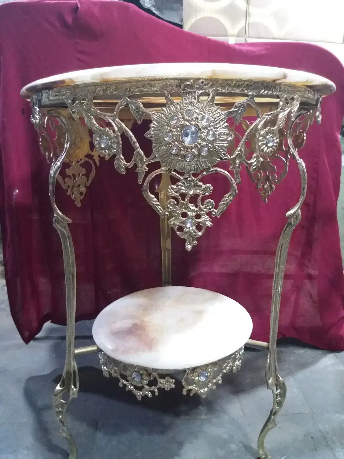 میز گرد برنز ۵۰|میز تلفن|تبریز, |دیوار