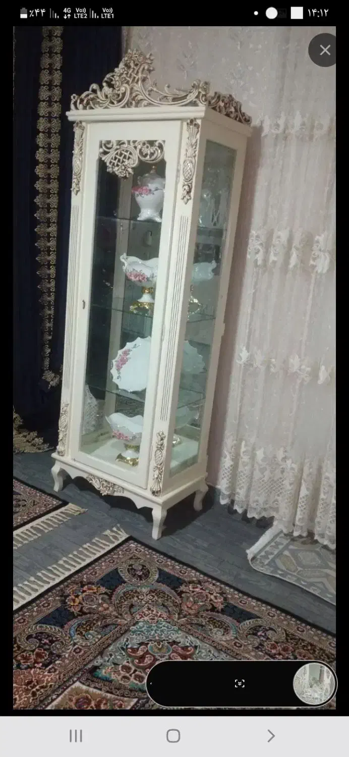 بوفه واینه شمعدان شیک|بوفه، ویترین، کنسول|تنکمان, |دیوار