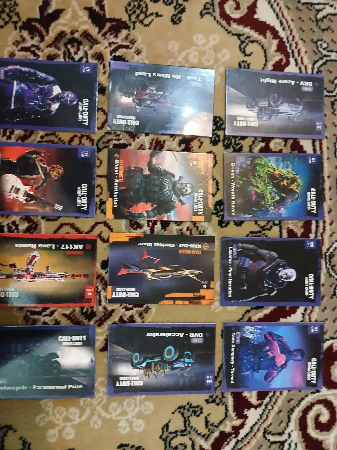 تیله قدیمی و نو و کارت کالاف کی ارم ام لجند|اسباب‌‌بازی|نجف‌آباد, یزدانشهر|دیوار