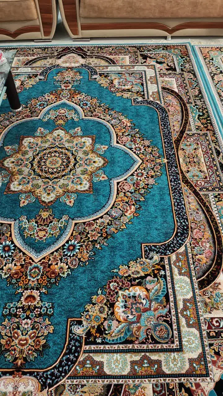 فروش یک جفت فرش ۹ متری ماشینی|فرش|گلپایگان, |دیوار