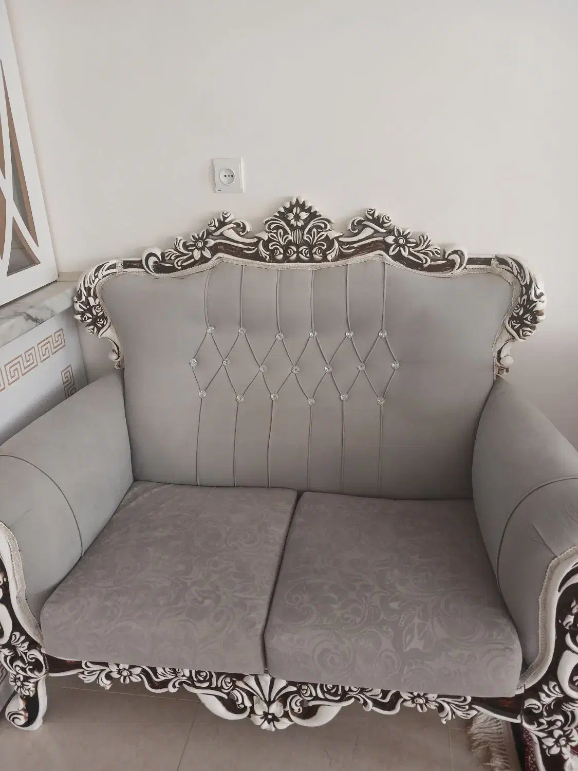 مبل سلطنتی|مبلمان خانگی و میز عسلی|کشکوئیه, |دیوار