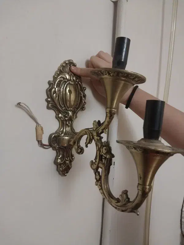 تک لوستر دیوار کوب برونز|لوستر و چراغ آویز|کرج, حصار|دیوار