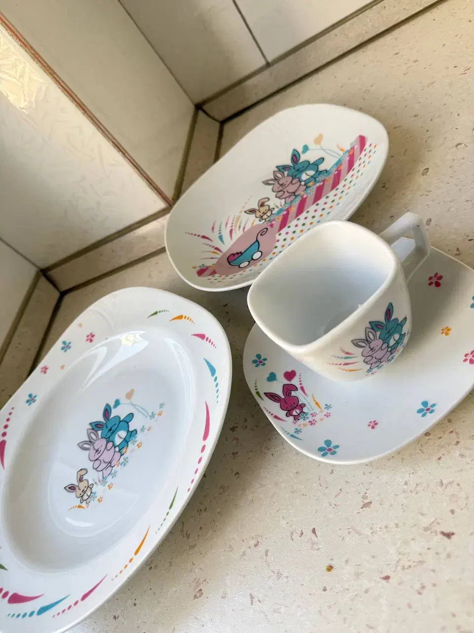 ظروف چینی بچه گانه|ظروف سرو و پذیرایی|تهران, بهداشت|دیوار