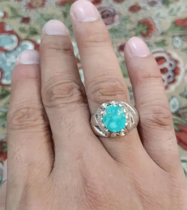 انگشتر فیروزه نیشابور دست ساز|جواهرات|قم, زند آباد|دیوار