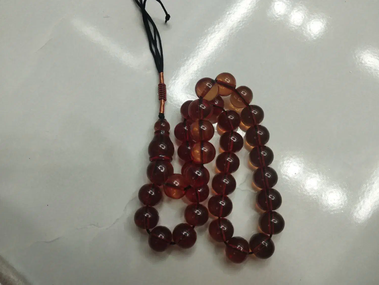 تسبیح سندلوس خوش رنگ شمش خشک پاتیل دار|جواهرات|قرچک, باقرآباد|دیوار