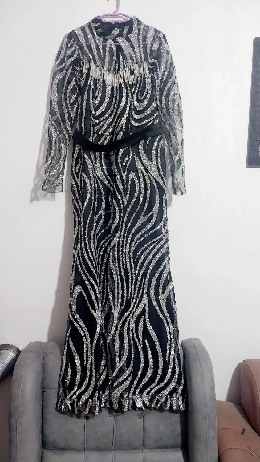 لباس مجلسی کارشده ریسه کاری|لباس|شیراز, سعدیه شمالی|دیوار