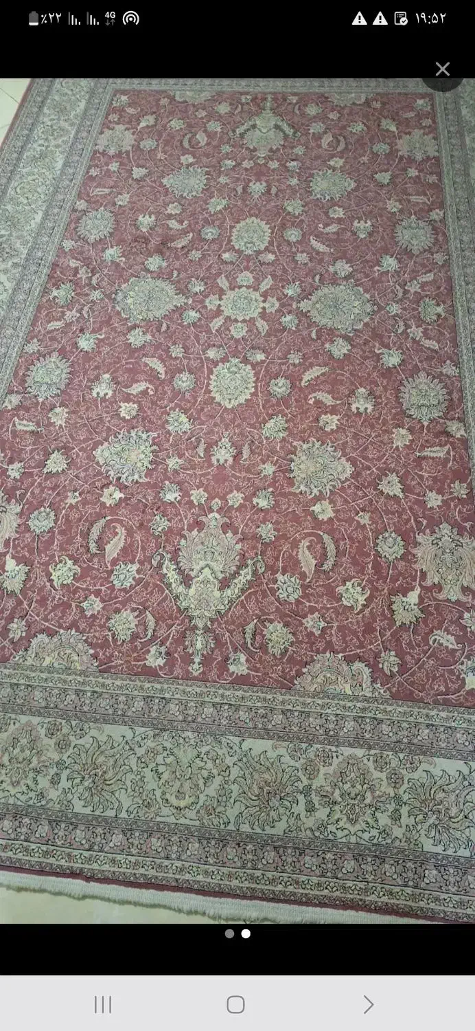 ۳ عدد فرش ۶ متری ۱۲۰۰ شانه ابریشم گونه|فرش|قم, زنبیل آباد|دیوار