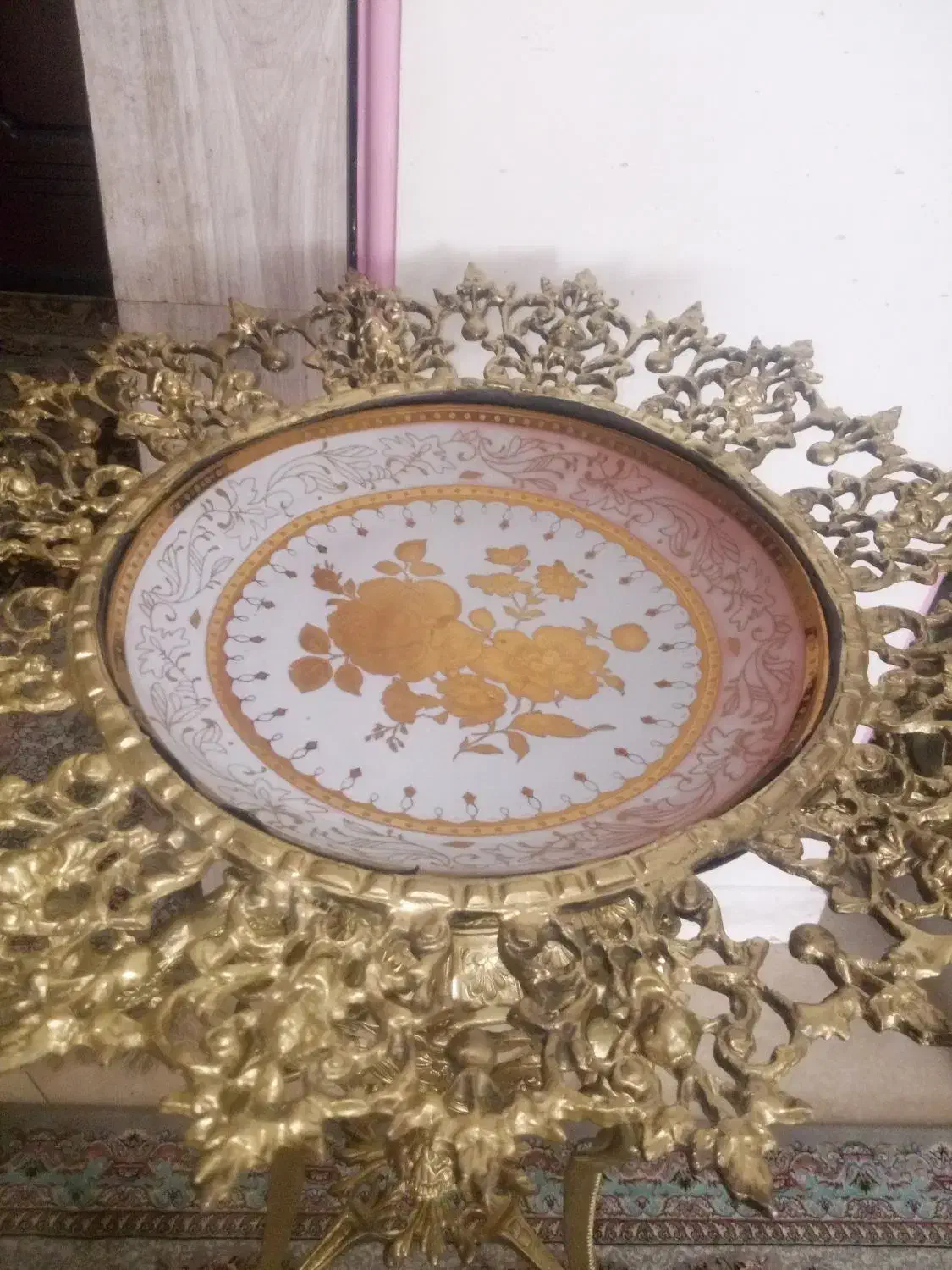 کنارسالنی میوه خوری برنزی برنجی پایه بلندنوی نو|صنایع دستی و سایر لوازم تزئینی|تهران, دریاچه شهدای خلیج فارس|دیوار