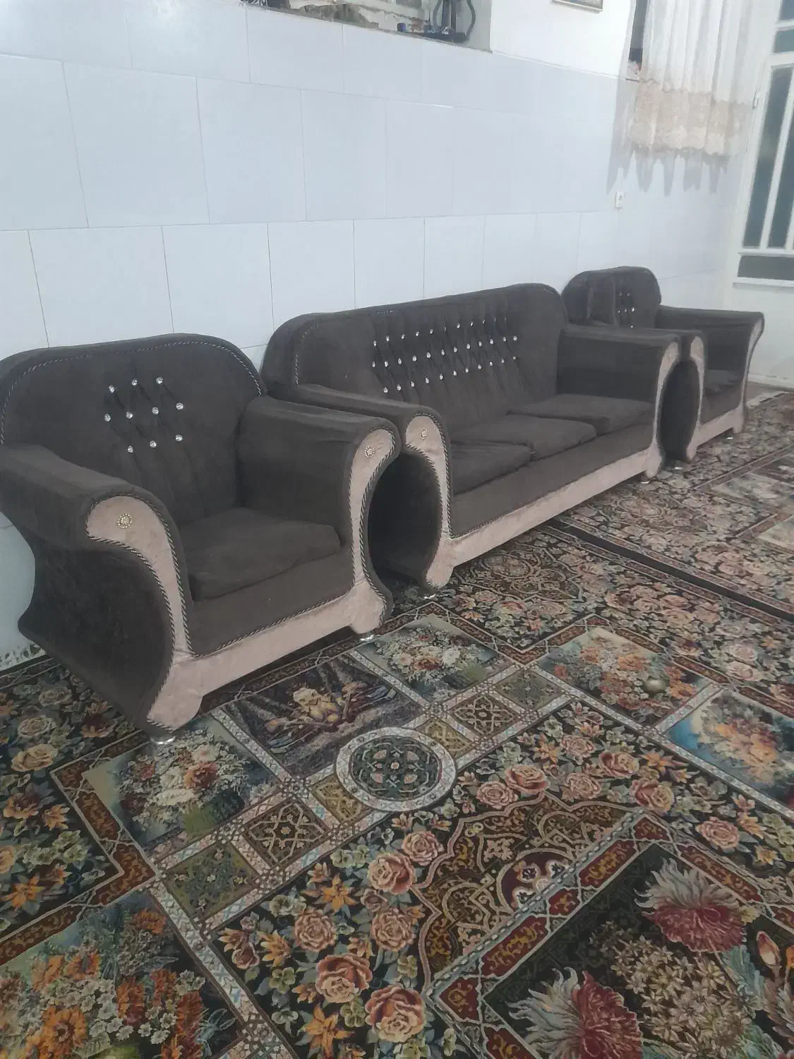 مبل ۵ نفره سالم|مبلمان خانگی و میز عسلی|یزد, |دیوار