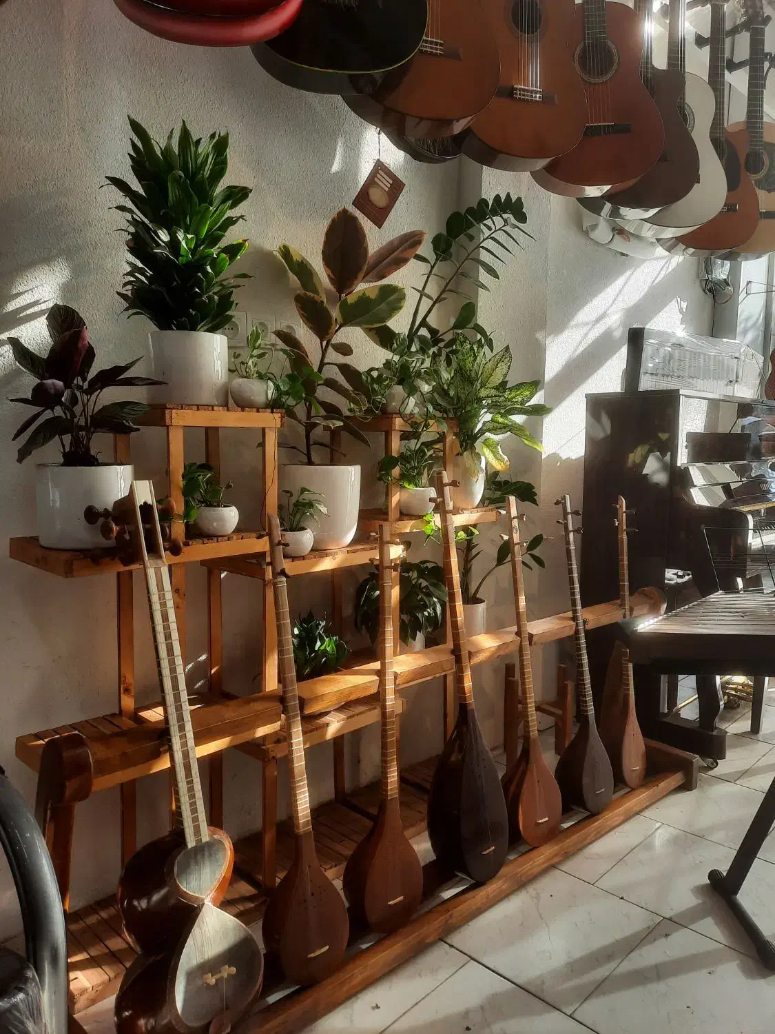 سنتور سه تار تنبور تار|سازهای سنتی|مینودشت, |دیوار