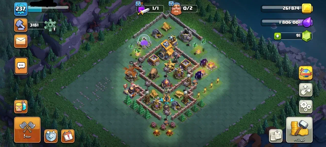 اکانت مکس کلش آف کلنز|کنسول، بازی ویدئویی و آنلاین|پارس‌آباد, |دیوار