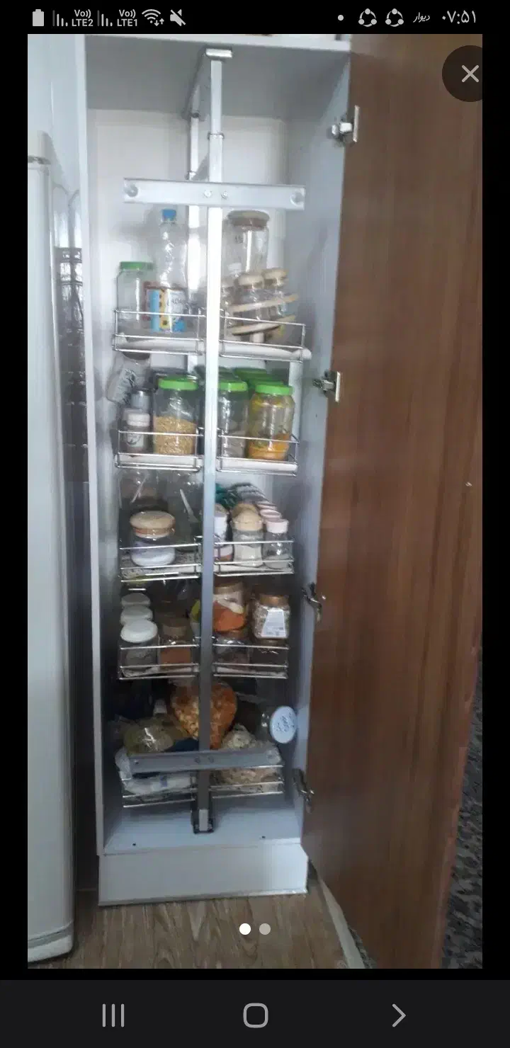 سبد کابینت سوپر|آبچکان و نظمدهنده ظروف|اصفهان, درب سیبه علیا|دیوار