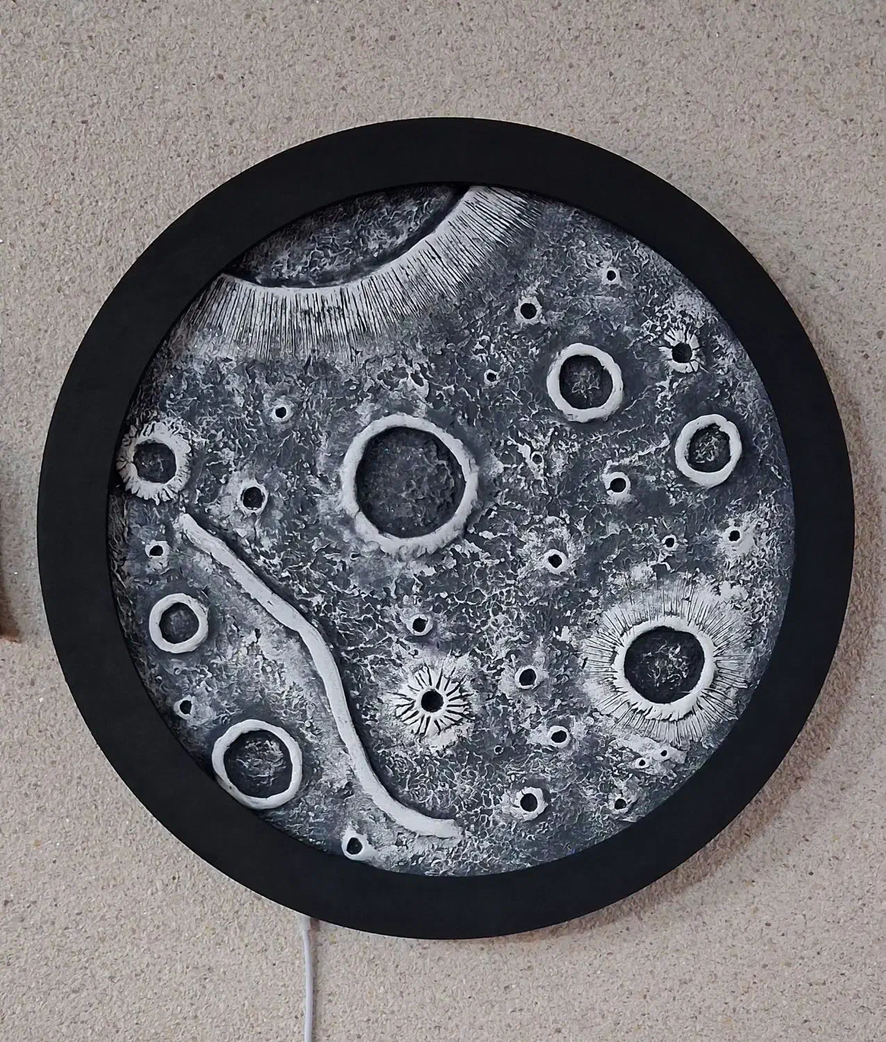 تابلو ماه شب تاب(چراغ خواب)|تابلو، نقاشی، عکس|آمل, |دیوار