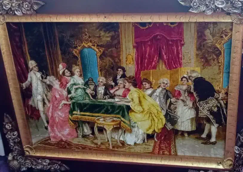 تابلو فرش دستبافت کار هنرمندان تبریز چله ابریشم|تابلو فرش|مشهد, کلاهدوز|دیوار