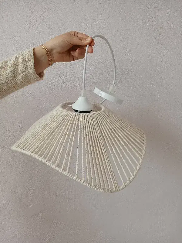 لوسترمکرومه‌ای مینمال و قیمت اقتصادی|لوستر و چراغ آویز|گرگان, |دیوار