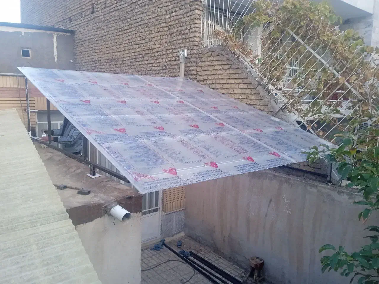 طلق کارتن پلاست آردواز سردرب ورق ایرانیت پلیکربنات|مصالح و تجهیزات ساختمان|مشهد, شهید فرامرز عباسی|دیوار