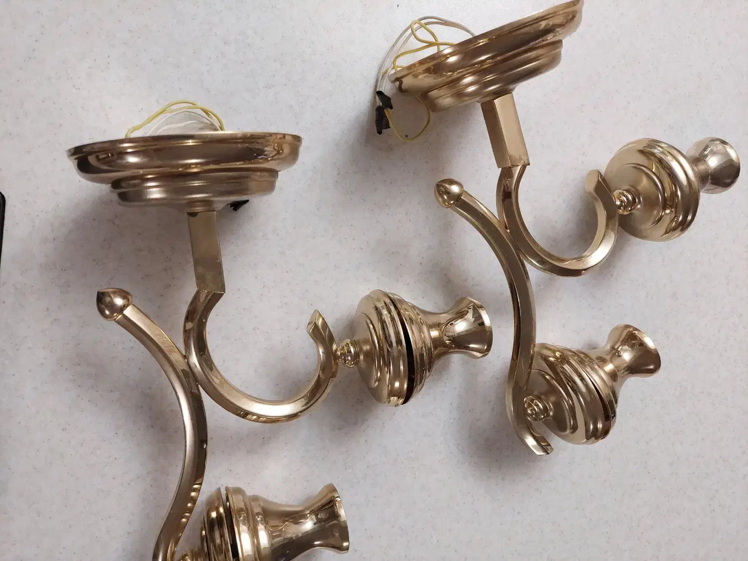 لوستر دیواری برنجی دیوارکوب|لوستر و چراغ آویز|تهران, زیبادشت|دیوار