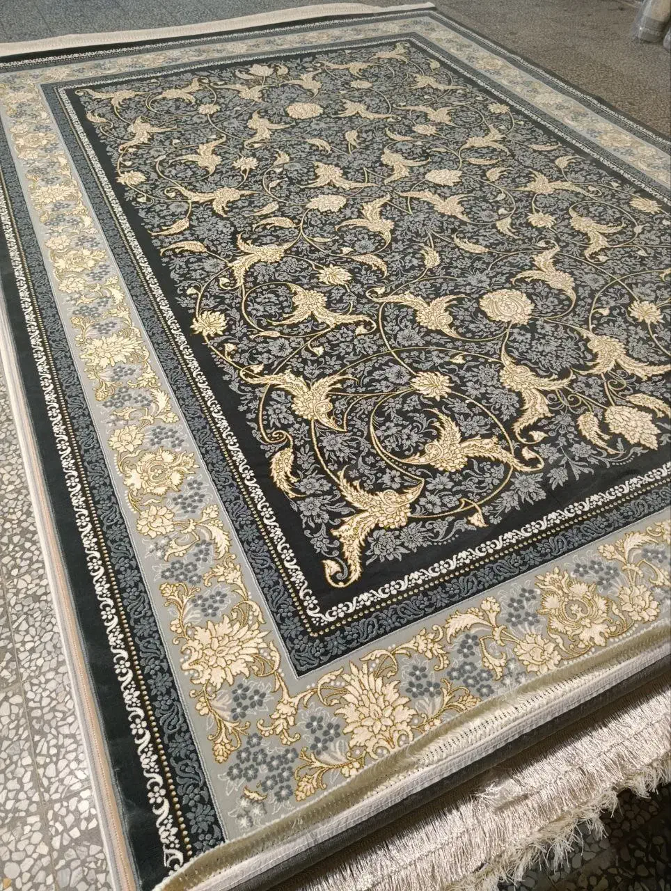 فرش ماشینی درجه یک اصل تمام نخ از کاشان|فرش|بهار, |دیوار