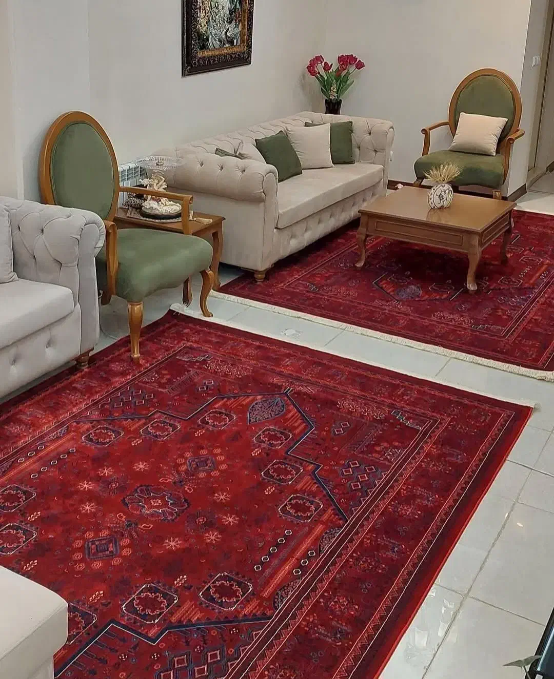 انواع فرش قرمز و جدید|فرش|قزوین, |دیوار