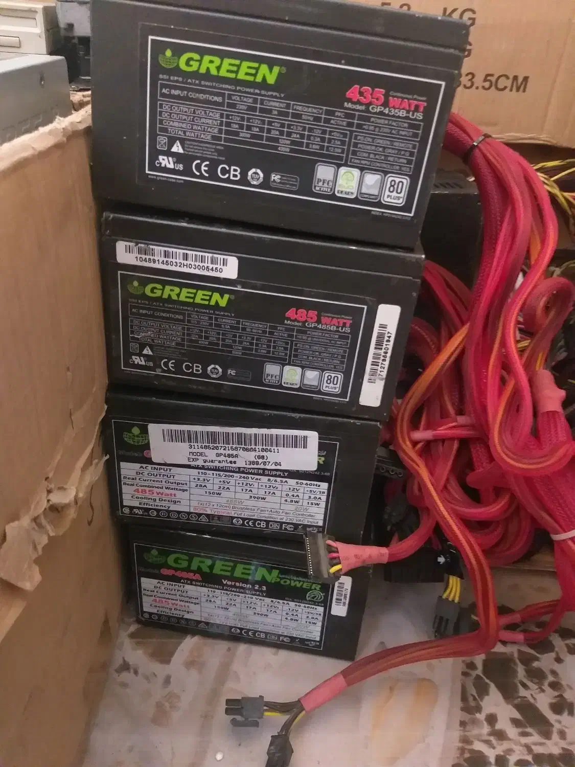 تعدادی پاور گرین نسل جدید ۸ پین دار در انواع توان|قطعات و لوازم جانبی رایانه|تبریز, |دیوار