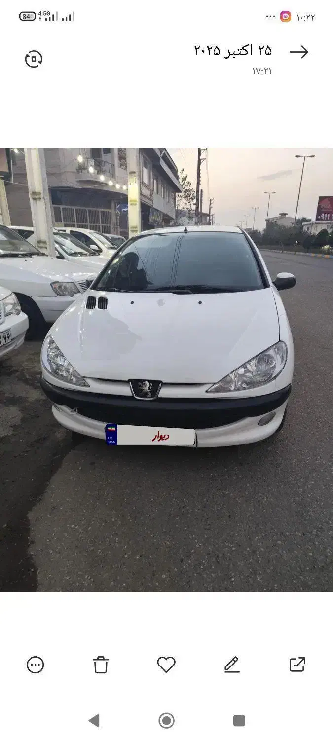 پژو206مدل 89بدون ضربه|خودرو سواری و وانت|شلمان, |دیوار