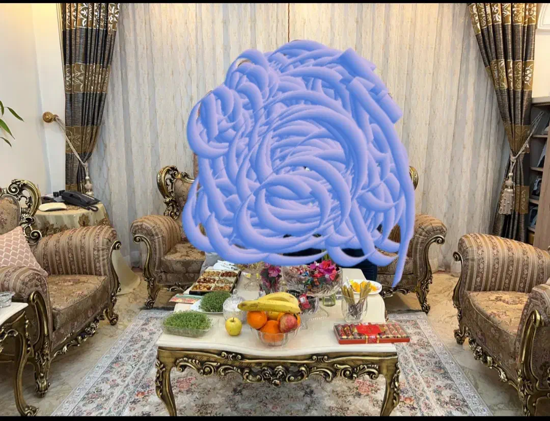 پرده پذیرایی|پرده، رانر، رومیزی|تهران, آسمان|دیوار