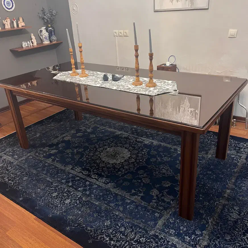 میز ناهارخوری ۱۰ نفره چوب گردونو|میز و صندلی غذاخوری|ارومیه, |دیوار