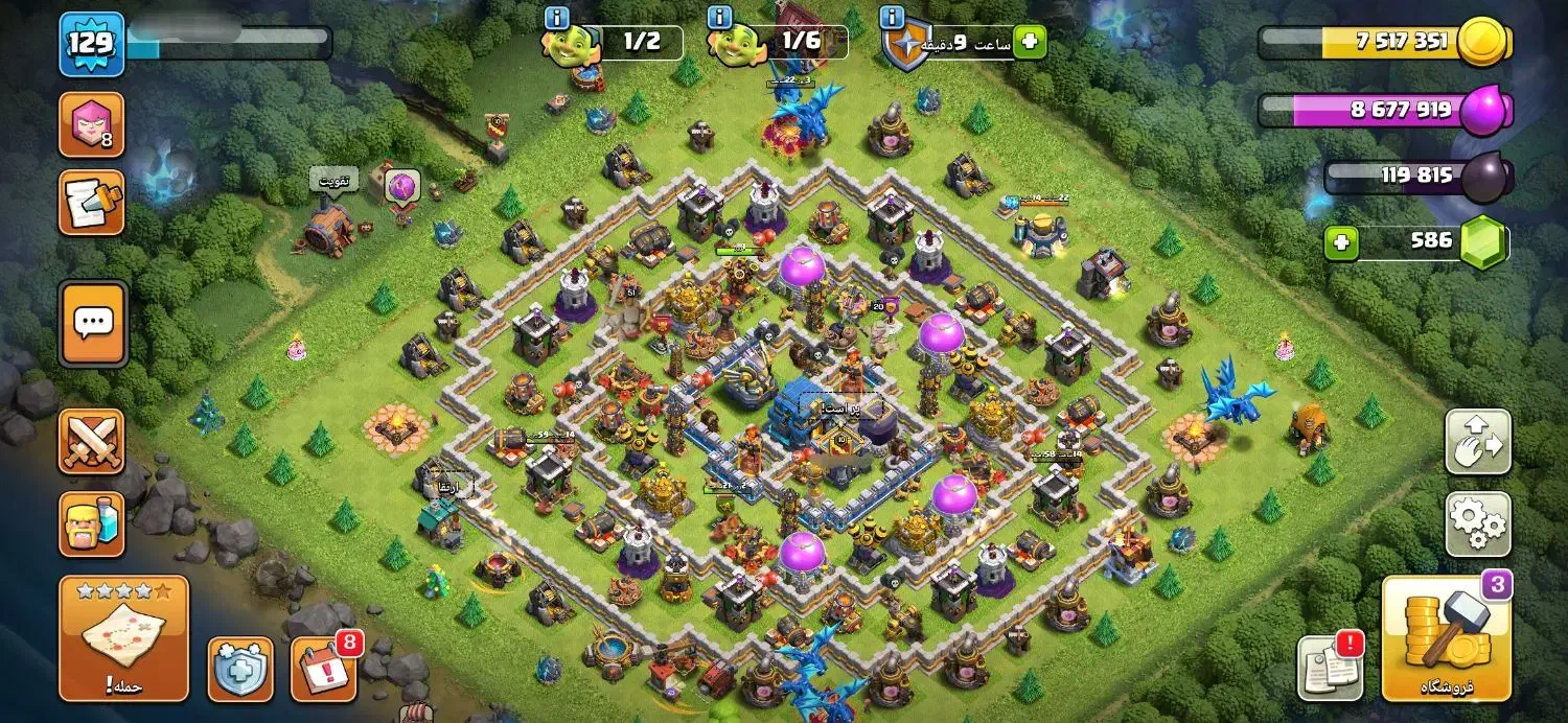 اکانت کلش و کلن|کنسول، بازی ویدئویی و آنلاین|قم, نیروگاه|دیوار