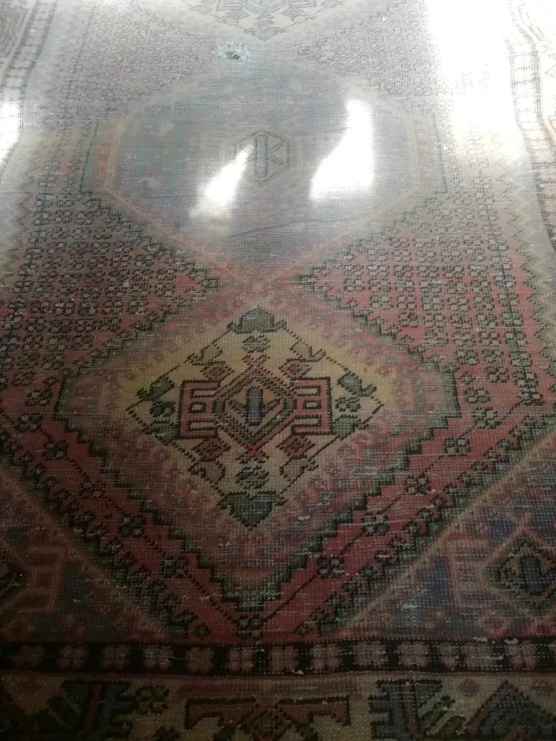 قالیچه فرش دستبافت عتیقه|فرش|اصفهان, گلستان|دیوار