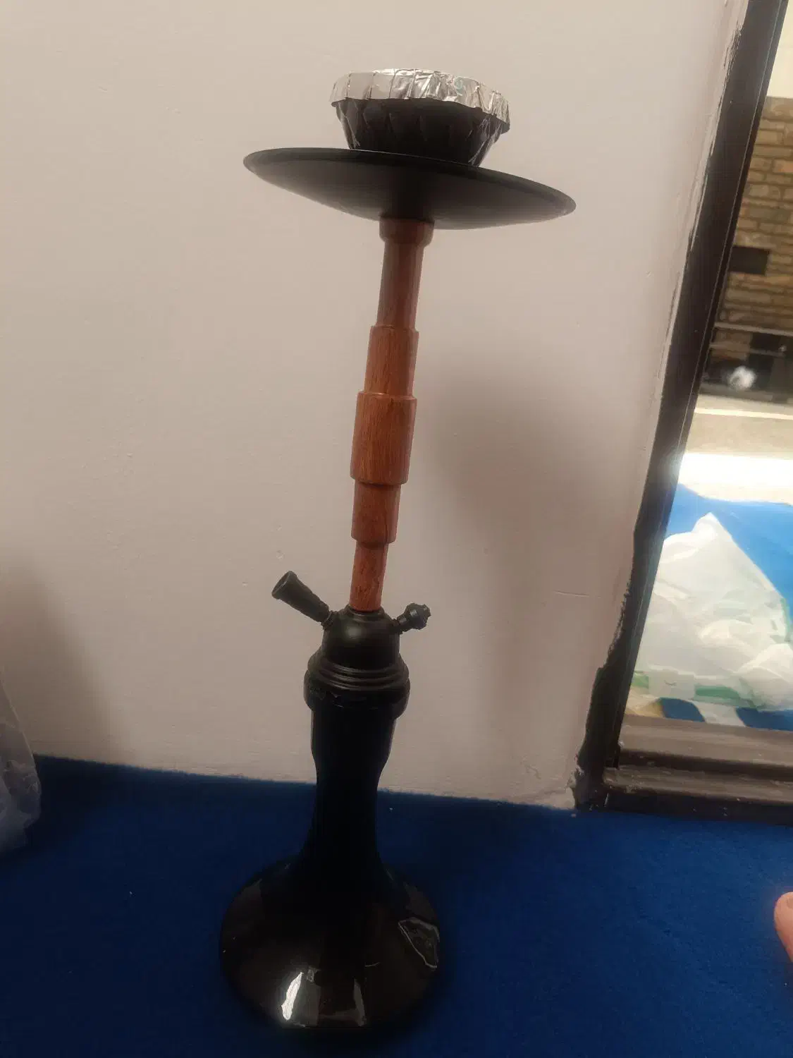 قلیان استیل طرح چوب|کلکسیون و سرگرمی|کرمان, |دیوار