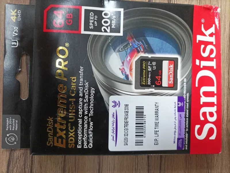 رم SanDisk ۶۴ آکبند با گارانتی|دوربین عکاسی و فیلمبرداری|تهران, میدان ولیعصر|دیوار