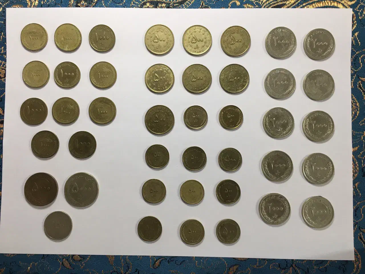 تعدادی سکه قدیمی|کلکسیون سکه، تمبر، اسکناس|اصفهان, صدف|دیوار