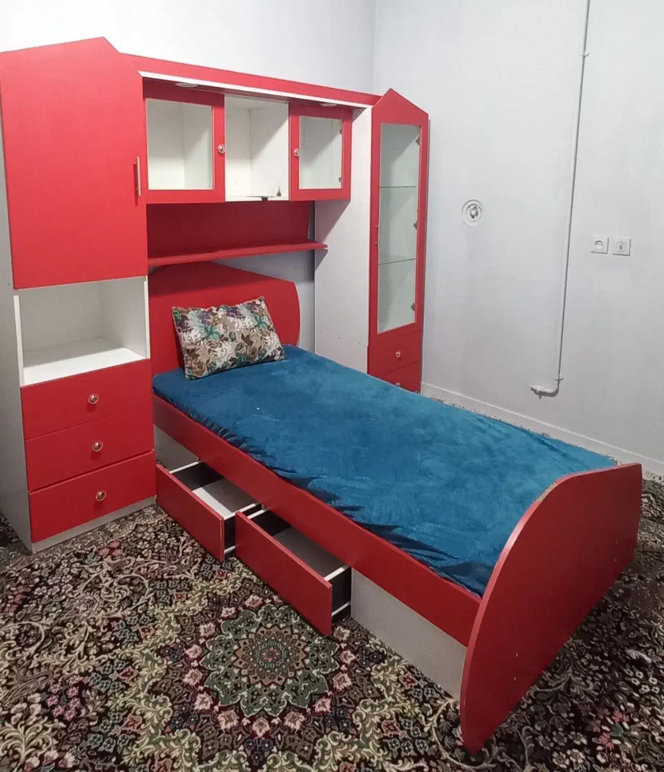 سرویس خواب نوجوان ، جوان|تخت و سرویس خواب|رفسنجان, |دیوار