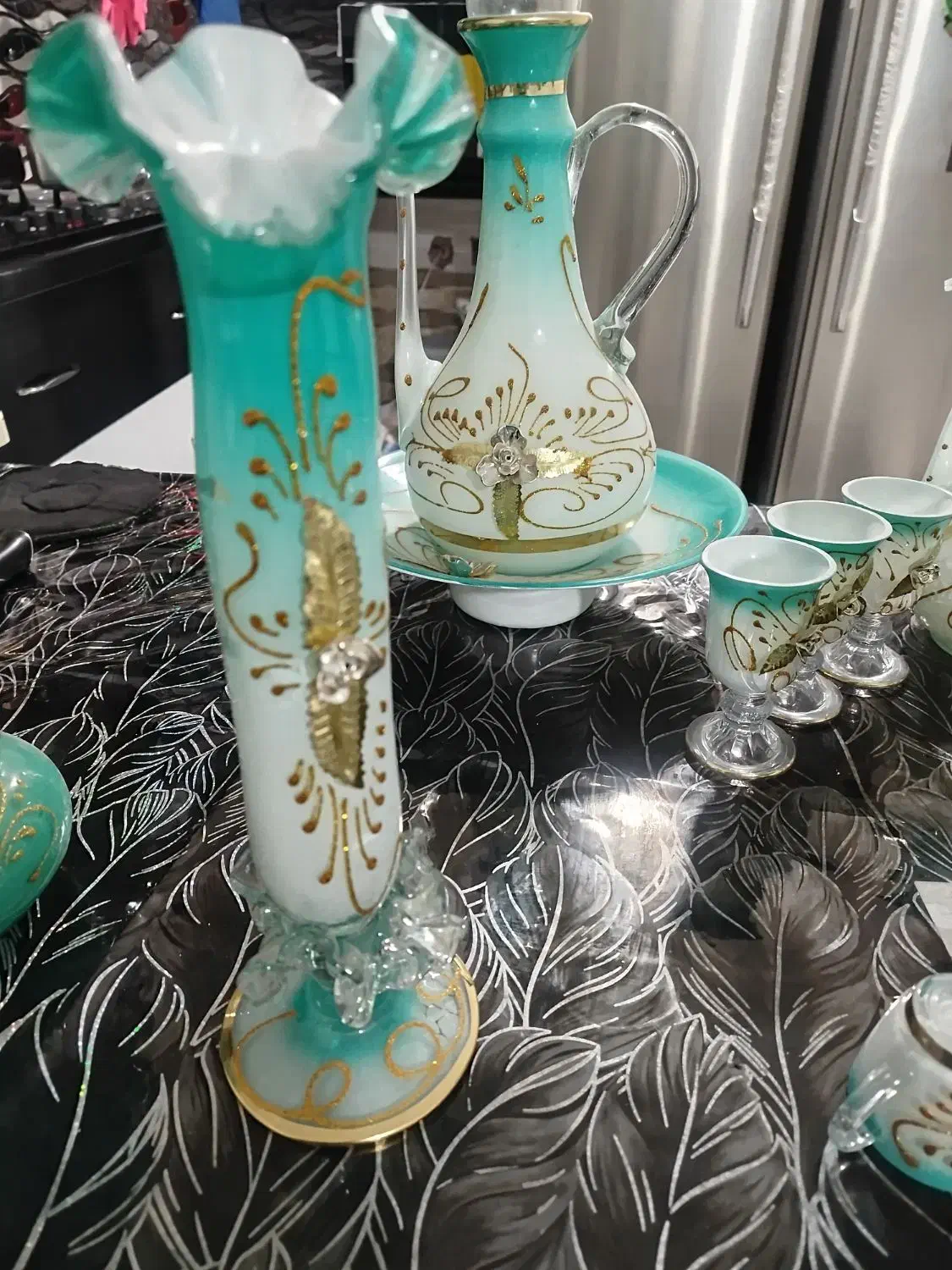 دکوری بوفه پذیرایی ست کامل گلدان رومیزی|ظروف سرو و پذیرایی|مشهد, امیرآباد|دیوار