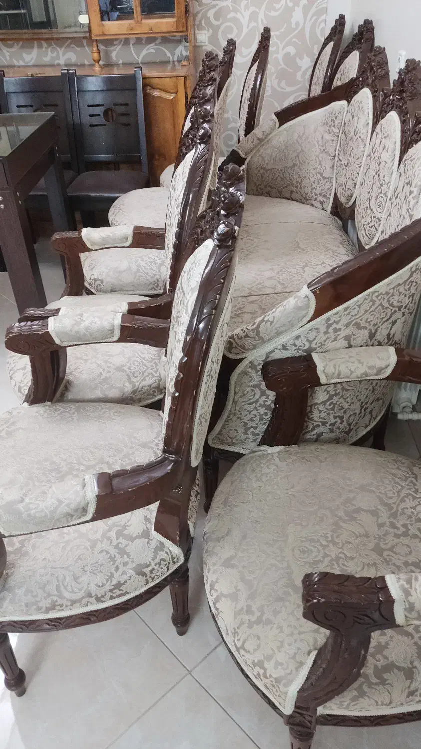 فروش مبل سلطنتی چوب|مبلمان خانگی و میز عسلی|قزوین, |دیوار