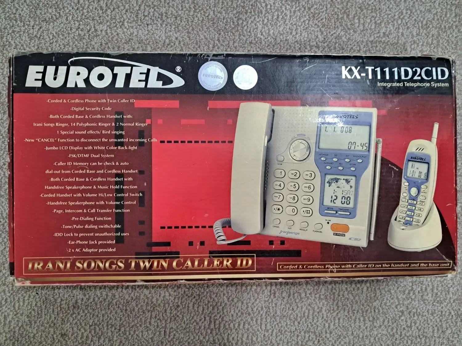 فروش تلفن EUROTEL KX T111D2CID|تلفن رومیزی|بوشهر, |دیوار