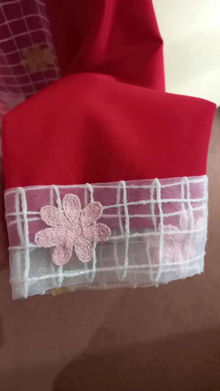 مانتو کرپ قرمز  نو|لباس|ساوه, |دیوار