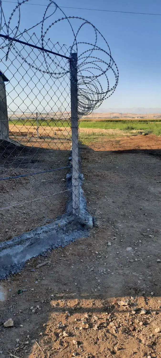 انواع تور فنس باغی(پایه سیمانی)|خدمات باغبانی و درختکاری|کرمانشاه, |دیوار