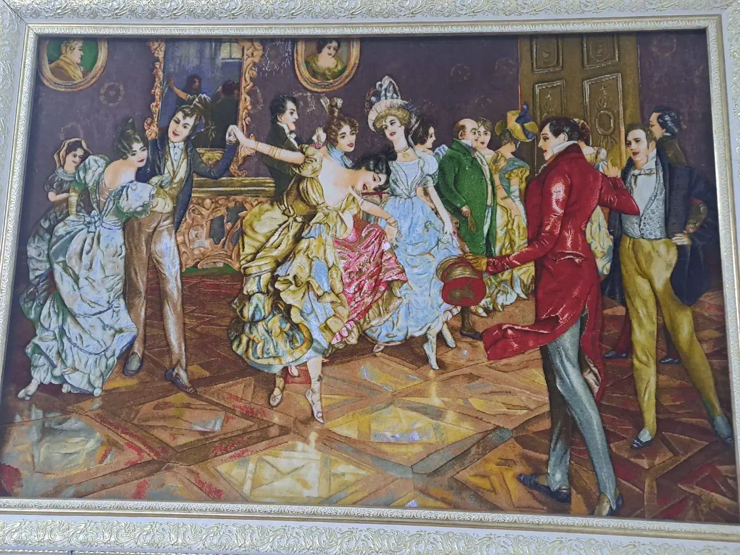 تابلو فرش دستباف.|تابلو فرش|پیشوا, |دیوار