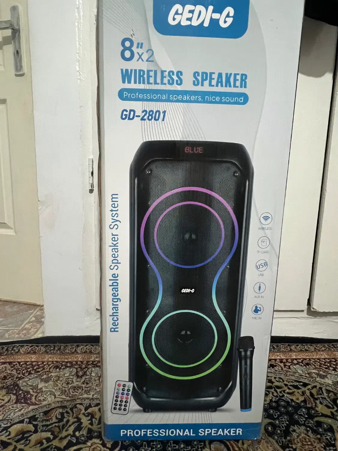 اسپیکر شارژی حرفه‌ای با میکروفون|سیستم صوتی خانگی|کرج, باغستان|دیوار