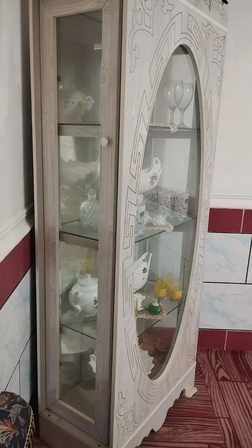 بوفه چوبی|بوفه، ویترین، کنسول|رامیان, |دیوار