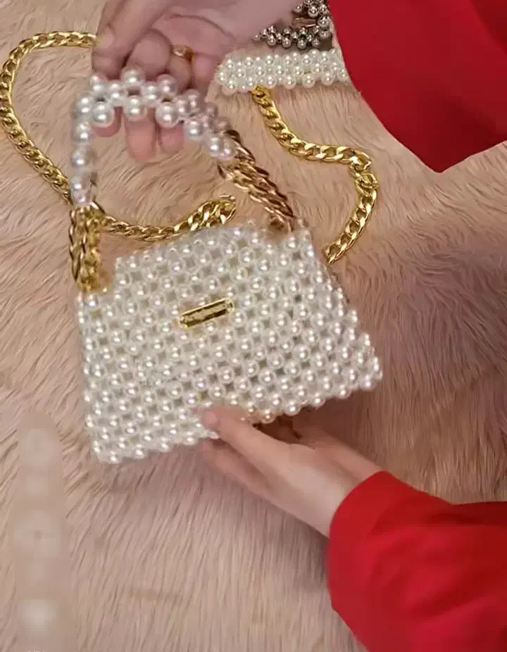 کیف عروس مرواریدی ترند|کیف، کفش، کمربند|سلماس, |دیوار