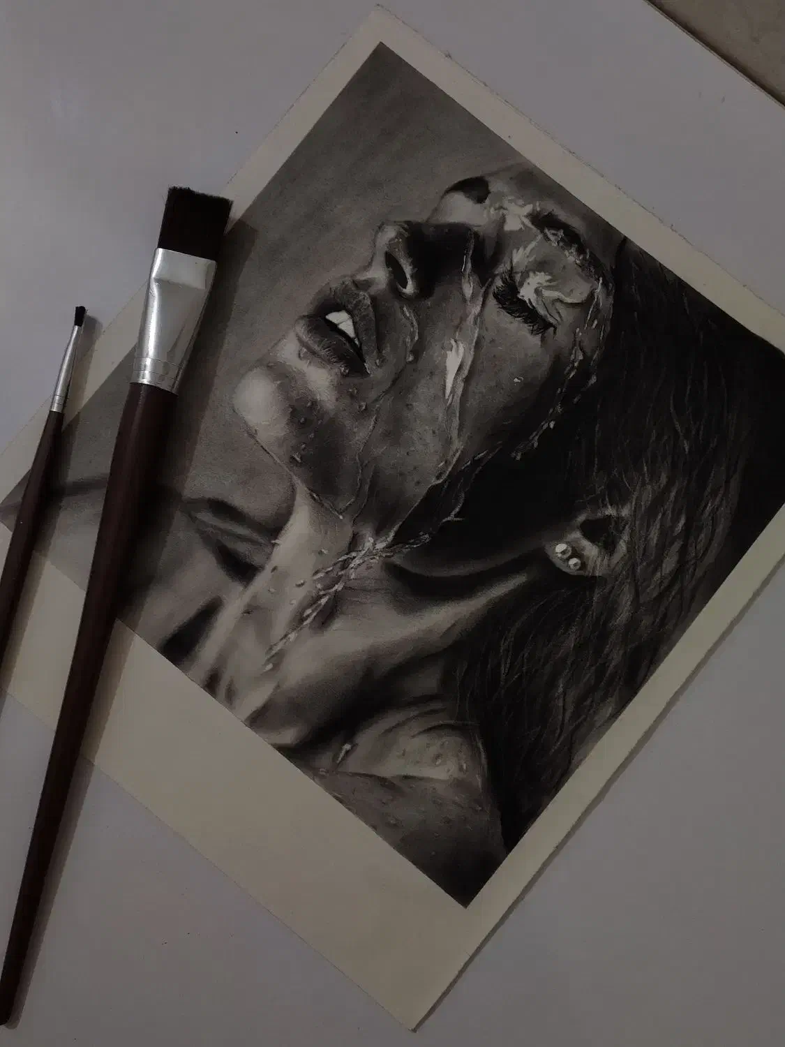 سفارش سیاه قلم تخفیف روز مادر و زن|تابلو، نقاشی، عکس|اهواز, زندوکیلی|دیوار