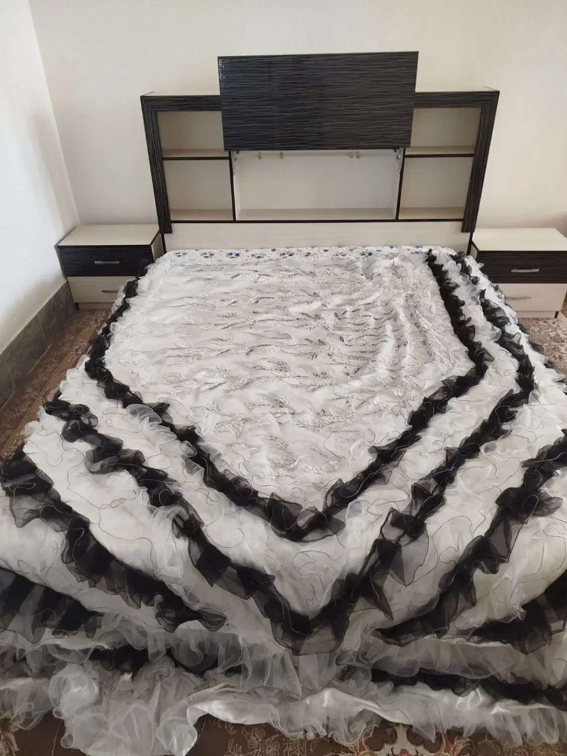 تخت خواب دونفره|تخت و سرویس خواب|الشتر, |دیوار