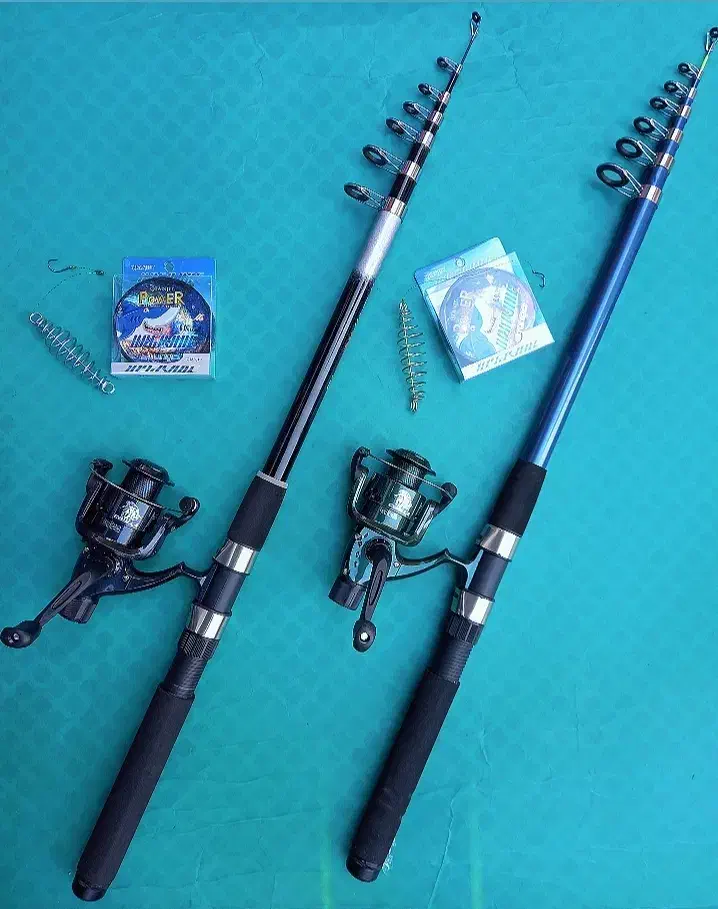 چوب ماهیگیری 3/60 با چرخ ماهی گیری نخ و قلاب آماده|ماهیگیری|تهران, بهار|دیوار