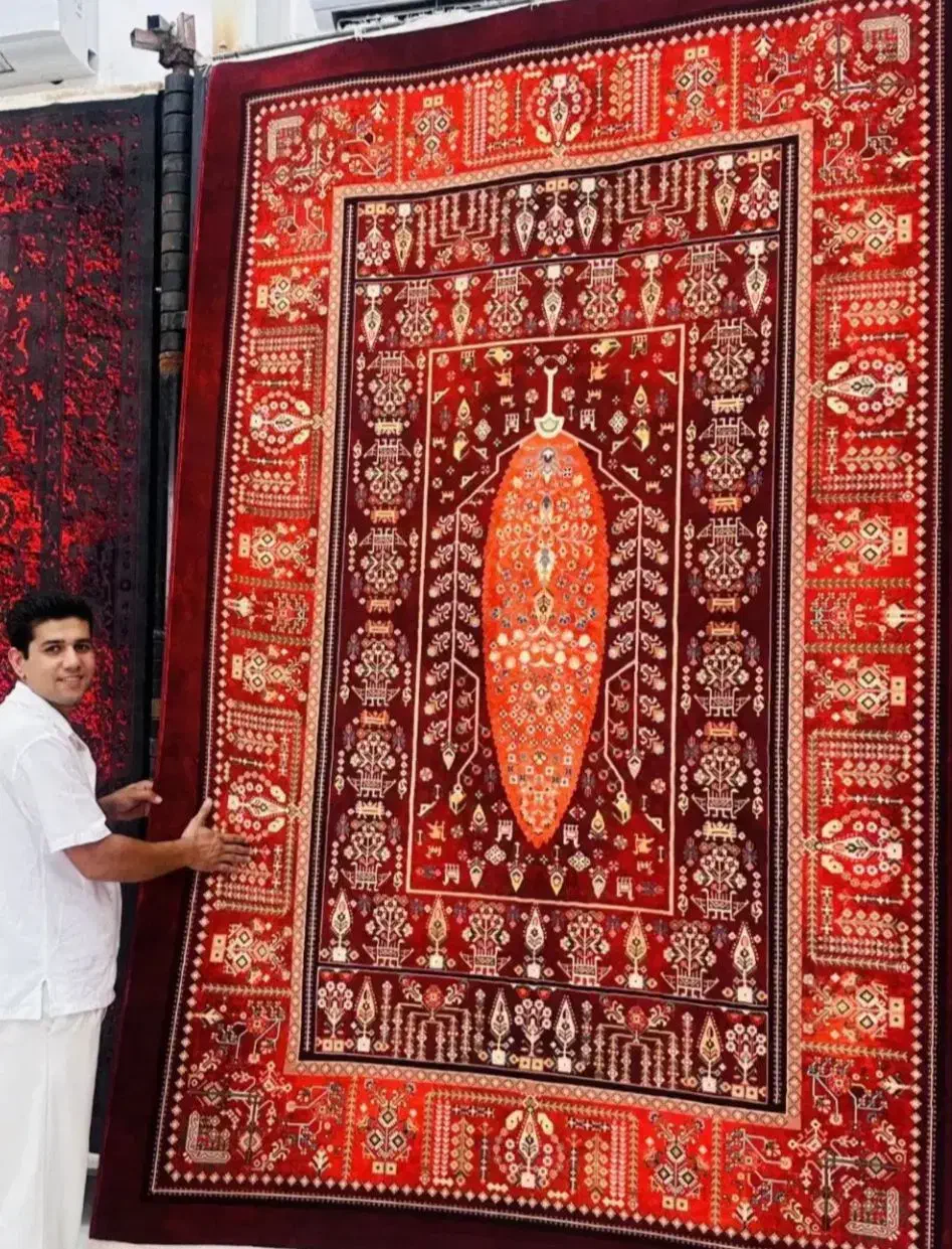 فرش عرضه کننده جدیدترین فرش ها تعویض گهنه بانو|فرش|برازجان, |دیوار