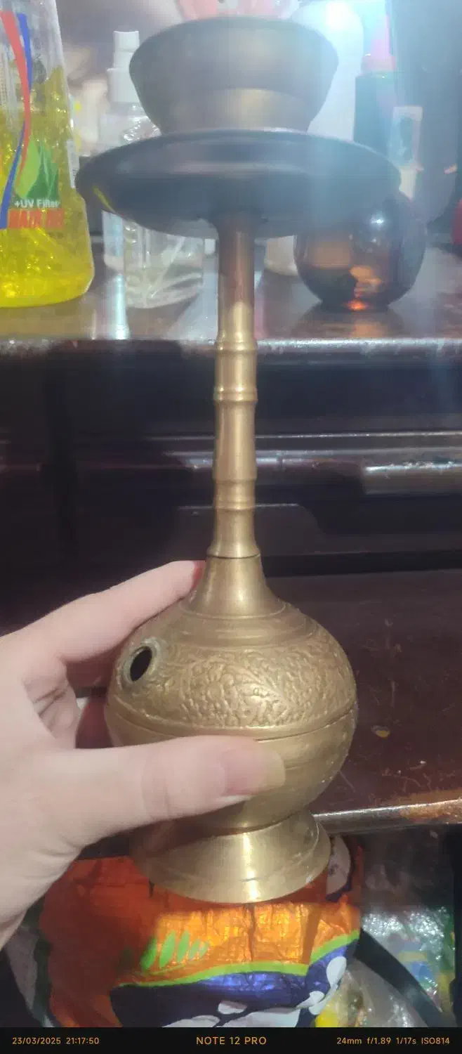 قلیون برنجی هندی|کلکسیون و سرگرمی|کرمان, |دیوار