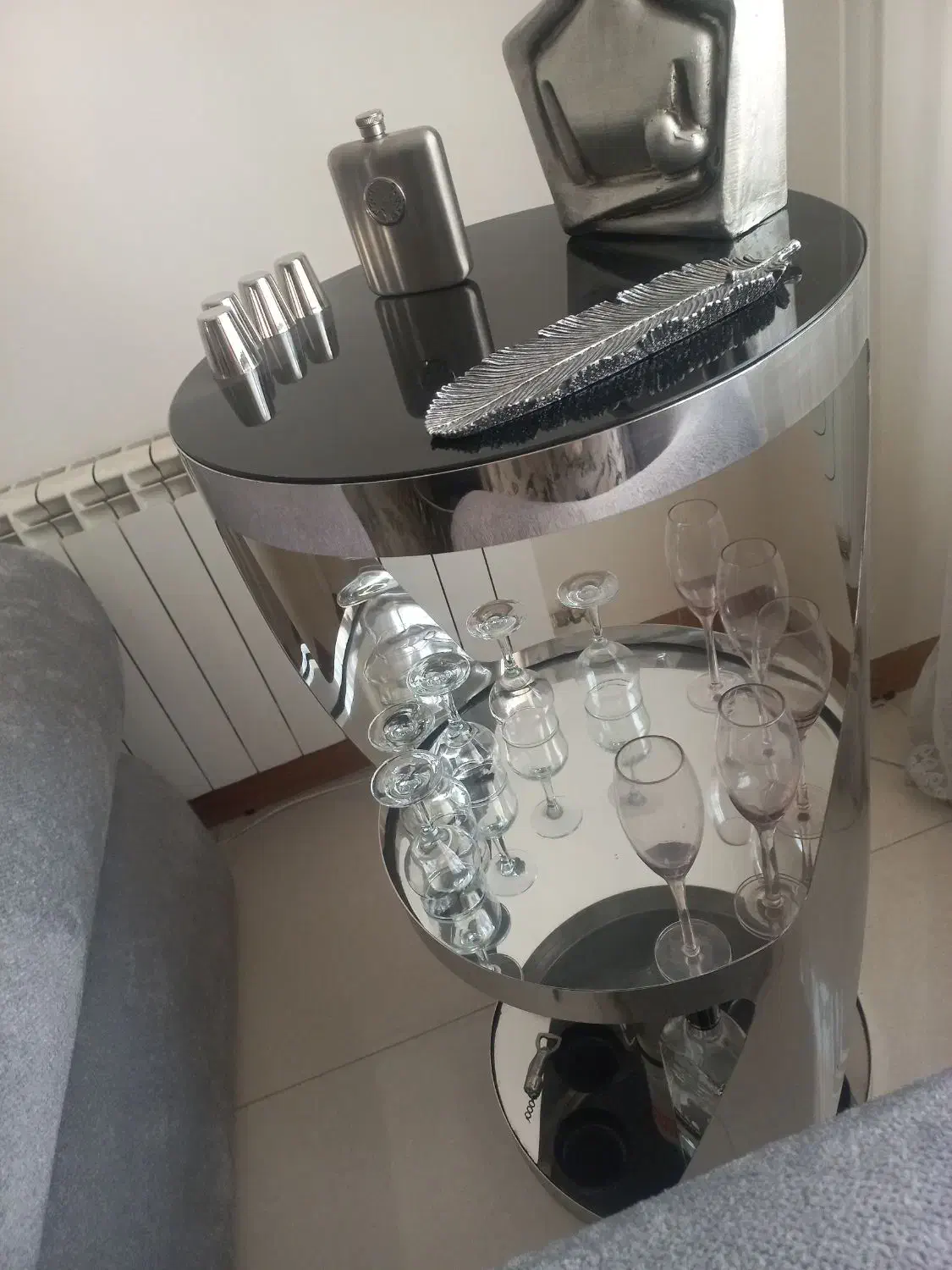 میز بار استیل نو نو|بوفه، ویترین، کنسول|اسلامشهر, شهرک توحید|دیوار