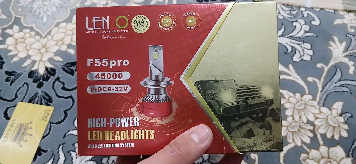 هدلایت Lenzo مدل F55pro پایه H4|قطعات یدکی و لوازم جانبی|ابرکوه, |دیوار